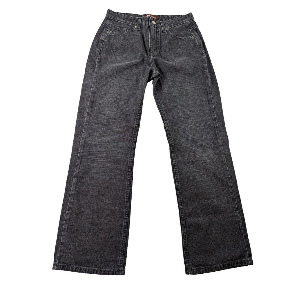 Lee Riveted Ultimate 5 Jeans Womens 10P‎ Black Denim Straight Leg High Rise Y2K